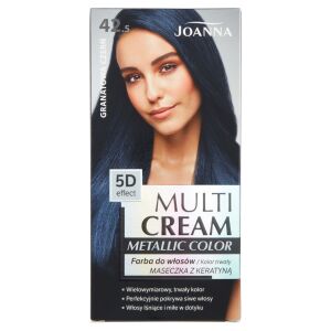 Joanna Multi Cream Metallic Color 42.5 Czarno-Niebieska Farba do Włosów - Farba do włosów