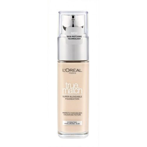 L'Oreal True Match Foundation 1N, super-verblendbare flüssige Foundation für neutrale Hauttöne