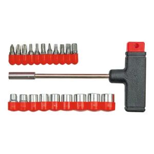 Vorel 65100 Csavarhúzó készlet, 20 db bit, T-típusú meghajtás