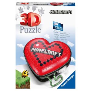 Ravensburger Puzzle 3D 54el Serce Minecraft 112852 Ravensburger 130939812 - Puzzle 3D