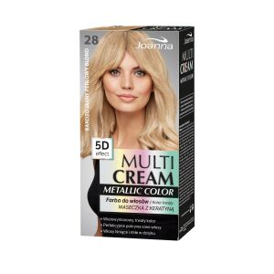 Joanna Multi Cream Metallic Color Farba do włosów - Nr 28 Perłowy Blond - Farba do włosów