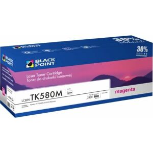 Black Point Lézernyomtató toner, LCBPKTK580M, Kyocera FS-C5150DN/ECOSYS P6021cdn kompatibilis, Magenta 130943489 - Nyomtató & Szkenner