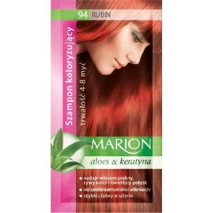 Marion Hajfesték sampon, Aloe &amp; Keratin, 4-8 mosás, 94 Ruby árnyalat, 40 ml