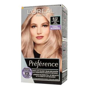 L'Oreal Paris Preference 8.12 Alaska Jasny Popielaty Blond Farba do włosów - Farba do włosów