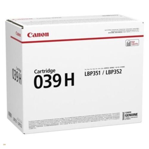 Toner Canon 039H Fekete 146301040 - Irodatechnika