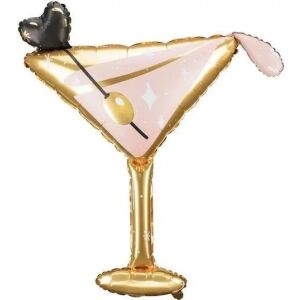 Léggömb, PartyDeco, Fólia, Modell Koktél, 126 x 93 cm, Többszínű