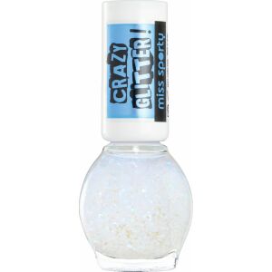 Miss Sporty Crazy Glitter 020 Nagellack, glitzernder weißer Nagellack - Nagelpflege
