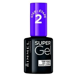 Rimmel London Super Gel Top Coat lakier do paznokci, Krok 2, nie wymaga światła - Lakier do paznokci