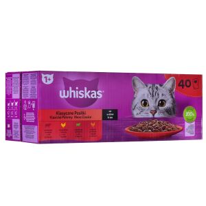 WHISKAS Saszetki drób,jagnię,woł dla kota 40x85g 130948174 - Karma dla kotów