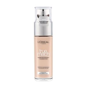 Podkład L'Oreal Paris True Match, odcień Sand. Super-blendable podkład z kwasem hialuronowym. - L'Oréal Paris Podkład