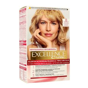 L'Oreal Paris Excellence Creme Jasny Blond 8 Farba do włosów - Farba do włosów