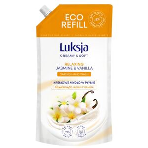 Luksja Creamy & Soft Entspannende cremige Flüssigseife mit Jasmin und Vanille, 900 ml, auf Lager 130949632 - Seife