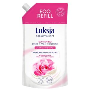 Luksja Creamy & Soft Glättende, cremige Flüssigseife mit Rosen- und Milchproteinen, 400 ml, auf Lager 130949637 - Seife