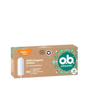 o.b. Organic Super tampon, 16 darabos kiszerelés - Tampon