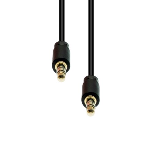 ProXtend 3.5mm audio hosszabbító kábel, 2m, fekete - Hosszabbító