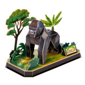 Puzzle 3D Cubic Fun Goryl, model zwierzęcia, zabawka edukacyjna - Puzzle 3D