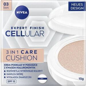 Nivea Expert Finish Cellular 3w1 Podkład w Poduszce SPF15 - 03 Dark - Podkład