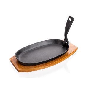 TELLERPLATTE, GUSSEISERNE PFANNE MIT BRETT, BANKETT GRADA 130954793 - Koch- & Backgeschirr