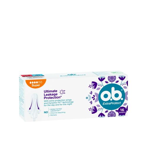 o.b. Extra Protect super tampon, 16 db