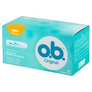O.B. Original Normal tamponok, 32 darabos doboz a megbízható menstruációs védelemért - Tampon