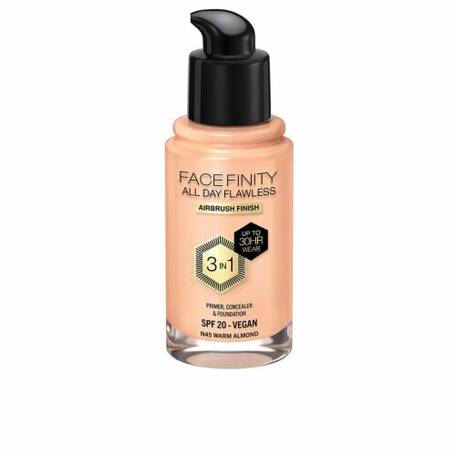 Max Factor Face Finity All Day Flawless 3-in-1 Foundation SPF 20 N45 Warm Almond