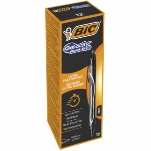 Flüssigtintenstift Bic Gel-ocity Quick Dry Schwarz 0,3 mm (12 Stück) 130967476 - Kugelschreiber