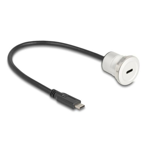 Delock USB 10 Gbps USB Type-C beépített anya kábelcsatlakozóval 30 cm, alumínium 130970290