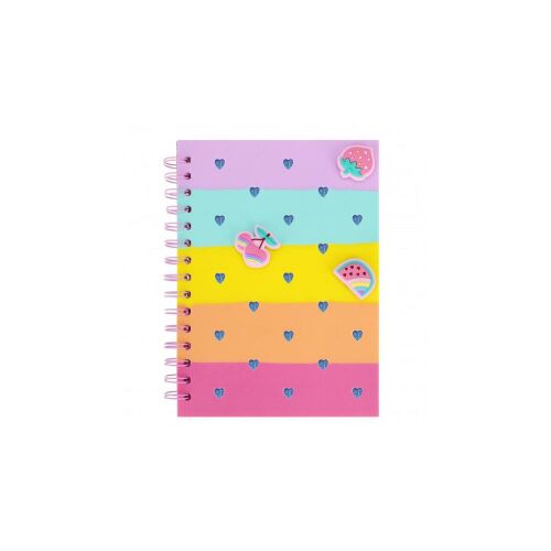 Gyümölcsös A/5 szilikonos spirálfüzet - sima (537167) 131987385