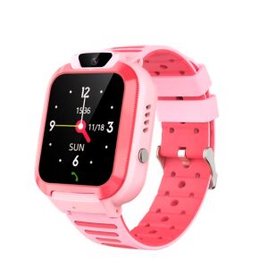 Smartwatch dla dzieci Valdus W11, 4G, WiFi, przycisk SOS, różowy - Inteligentne urządzenie
