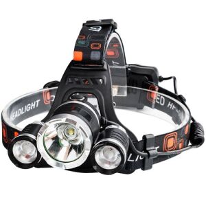 Extra erős XML-T6 fejlámpa XPE LED-del, 2100 Lumen, 4 világítási móddal - Retoo