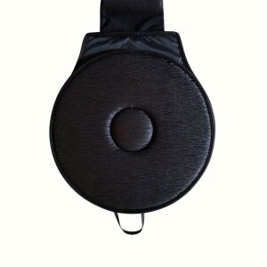 360 fokos forgó székpárna, fekete, a tetejét mutatja - Székpárna