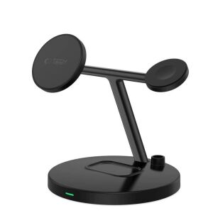 Tech-Protect QI15W-A35 Suport de încărcare wireless 3 în 1 - Negru - Tech-Protect