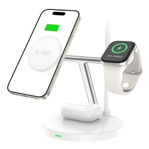 Tech-Protect A35 încarcă iPhone, Apple Watch și AirPods simultan - Tech-Protect