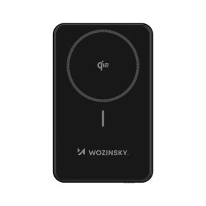 Wozinsky WLWP-10KA0Y3S powerbank 1xUSB-A és 1xUSB-C csatlakozással kitámasztóval 10000mAh 22.5W PD Qi2 - fekete 138375609 - Wozinsky