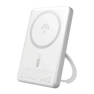 Dudao K28S MagSafe-kompatibilis powerbank 1xUSB-C csatlakozással kitámasztóval 5000mAh 20W PD - ezüst szín