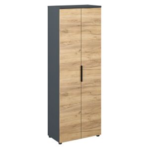 Dulap înalt, grafit/stejar artisan, klaudius tip 2 131082979