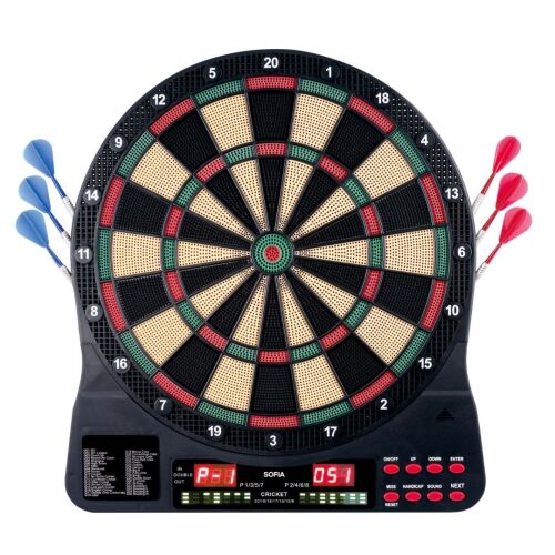 Elektronische Dartscheibe, XQ Max, für 1–8 Spieler mit LED und Cricket-Funktion 131085939