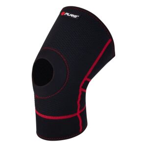 Wsparcie kolana z otwarciem rzepki – Pure 2 Improve | Rozmiar S | Czarny neopren 131085969 - Mocowanie stawów sportowych