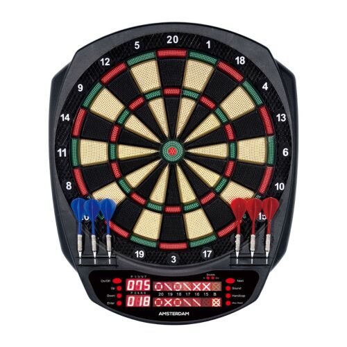 Placă Electronică Darts, XQ Max, pentru 1–8 Jucători, cu 4 Afișaje LED și Jocuri Multiple 131085985