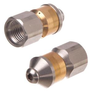 Duză rotativă de curățare a scurgerii 1/4" 060 Oțel inoxidabil 131088159 - OEM Accesorii aparate de spălat cu presiune
