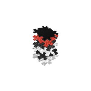 Orthopädische sensorische Puzzlematte Rot und Schwarz Set für Babys Muffik
