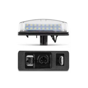 Kit iluminare LED plăcuță de înmatriculare Lexus - Vedere față și spate - Lumini auto