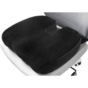 Arvada ErgoSupport poduszka ortopedyczna do siedzenia, czarna, z pianki memory 3D, ergonomiczny kształt, oddychający pokrowiec - Poduszka poprawiająca przyczepność