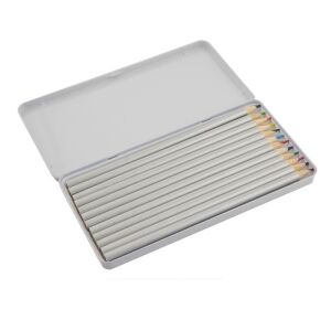 Set 12 creioane colorate in cutie metalica Grafix Premium 131090299 - Creioane colorate