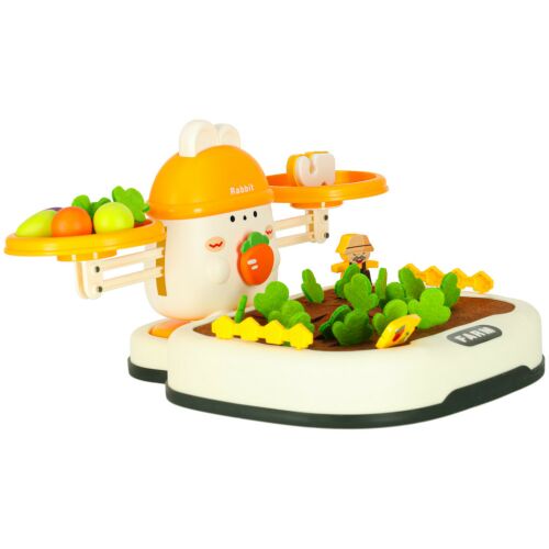 Répamező családi társasjáték gyerekeknek, interaktív oktatójáték nyuszi karakterrel és zöldségeskerttel