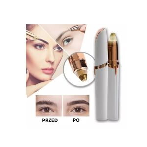 Érintés elegáns szemöldöktrimmer és arcszőrtelenítő LED lámpával, fehér 139900453 - Epilátor