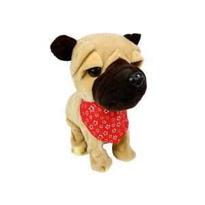 Interaktywny Śpiewający i Tańczący Pluszowy Pies na Smyczy - Brązowo/Beżowy - Interaktywny pluszak