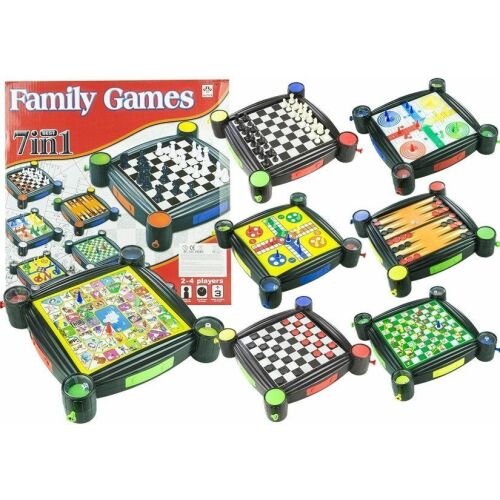 Inna Family Games 7 az 1-ben Társasjáték Készlet: Minden játék