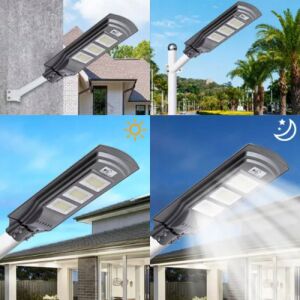 Colaj cu lampa stradală LED solară instalată în diferite locații - Nonbrand Lanternă solară