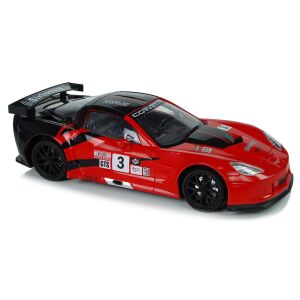 Pretekárske športové auto R/C 1:18 Corvette C6.R Červená 2.4 G Svetlá